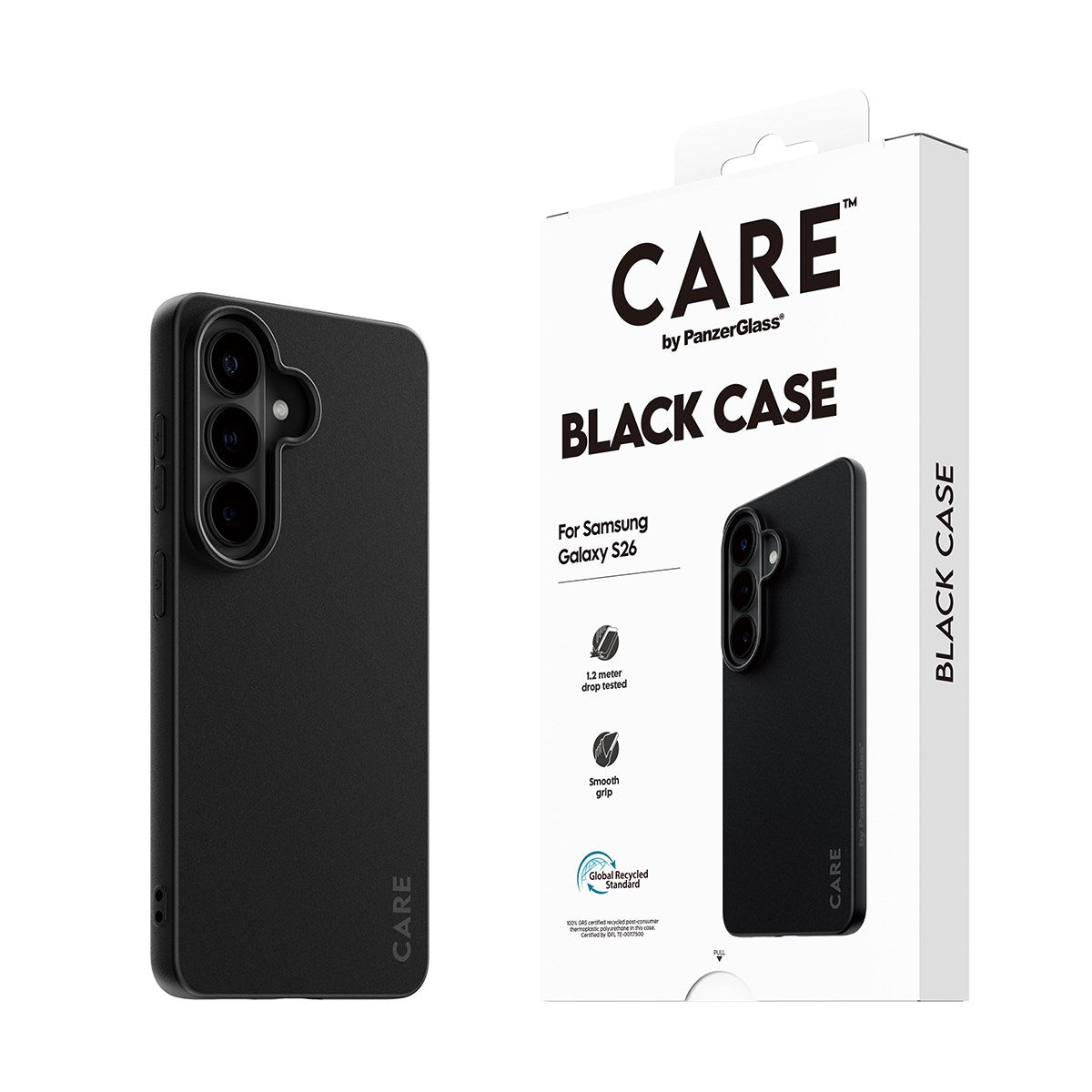 CARE™ by PanzerGlass® TPU Case Schwarz Samsung Galaxy S26